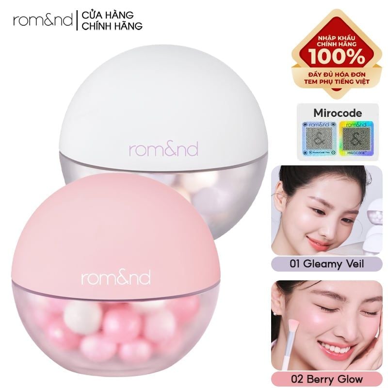 Phấn Bắt Sáng Ngọc Trai Romand Sheer Powder Pearls