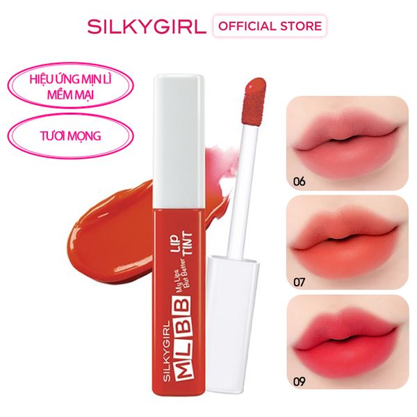  Son Tint Lì Silkygirl Mịn Lì, Lâu Trôi MLBB Lip Tint 4.5g 