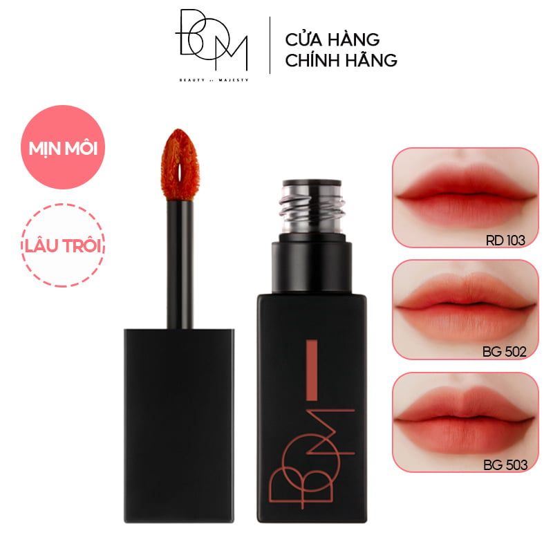 Son Kem Lì Lên Màu Chuẩn, Lâu Trôi B.O.M Matt Holic Tint 8.5g