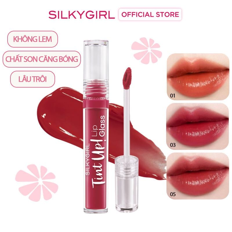 Son Tint Bóng Silkygirl Tint Up! Lip Glass 3g