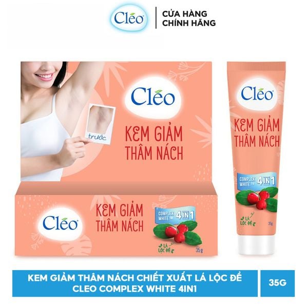 Kem Giảm Thâm Nách Chiết Xuất Lá Lộc Đề CLEO Complex White 4IN1 35g