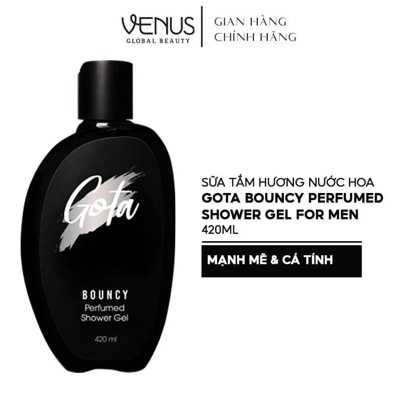 Sữa Tắm Gota Hương Nước Hoa Dành Cho Nam Bouncy Perfumed Shower Gel For Men 420ml