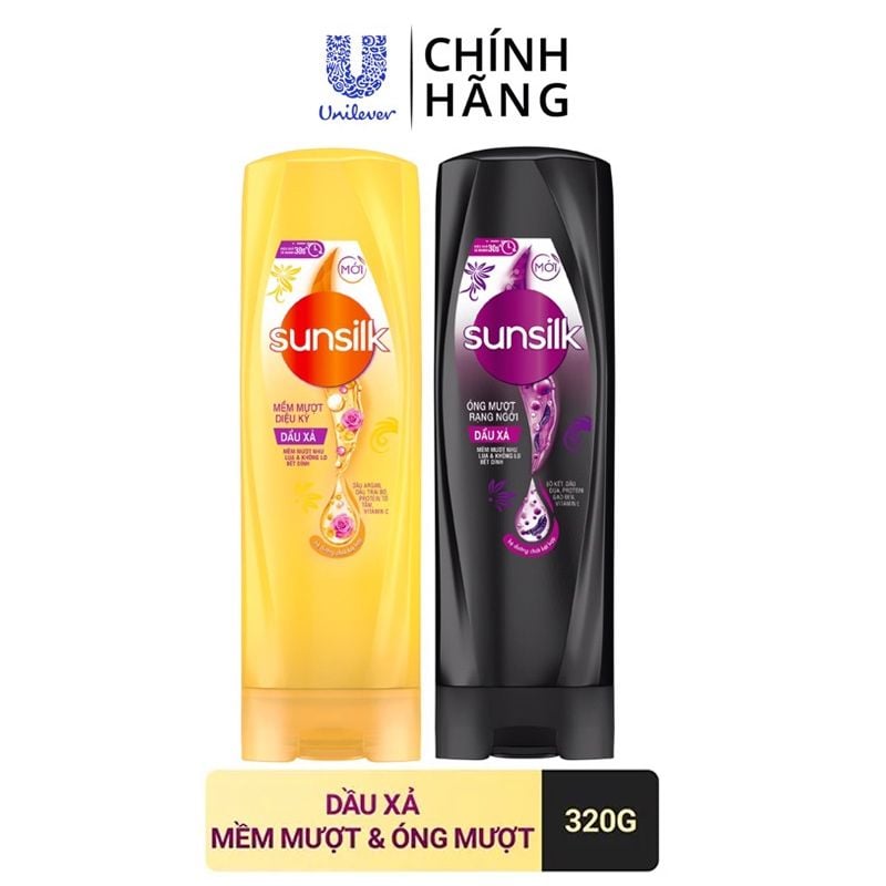 [320g] Dầu Xả Sunsilk Mềm Mượt Diệu Kỳ & Óng Mượt Rạng Ngời