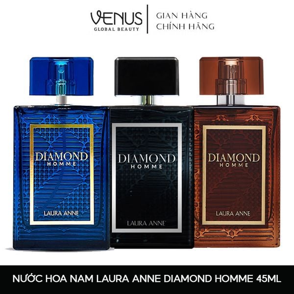  Nước Hoa Nam Laura Anne Sang Trọng, Lôi Cuốn Diamond Homme 45ml 