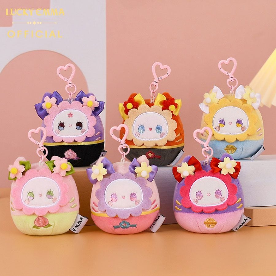 Móc Khóa Gấu Bông Túi Thơm Lucky Emma Tumbler Fragrance Keychain Blind Box - EM26001