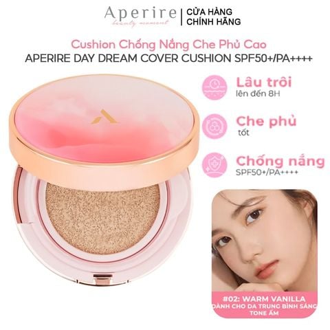 Cushion Chống Nắng Che Phủ Cao Aperire Day Dream Cover Cushion SPF50+/PA++++