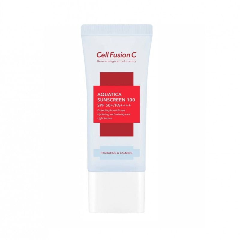 Kem Chống Nắng Cell Fusion C Cấp Ẩm, Làm Dịu Da, Cho Da Khô & Hỗn Hợp Thiên Khô Aquatica Sunscreen 100 SPF 50+/PA++++ 50ml