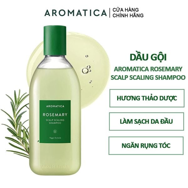 Dầu Gội Hương Thảo Ngăn Rụng Tóc Aromatica Rosemary Scalp Scaling Shampoo