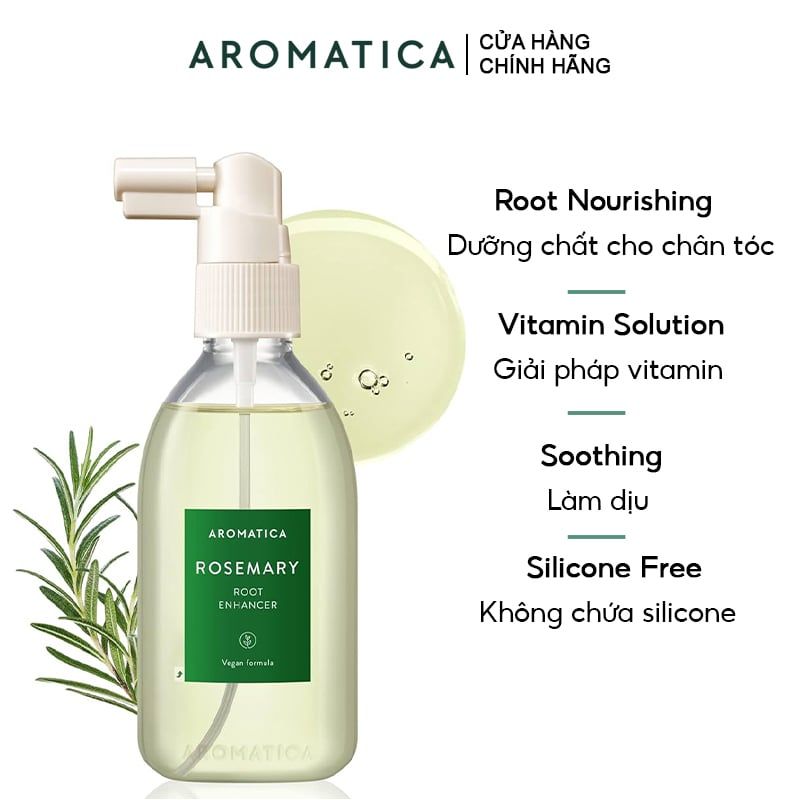 Xịt Dưỡng Chân Tóc Aromatica Hương Thảo Rosemary Root Enhancer 100ml
