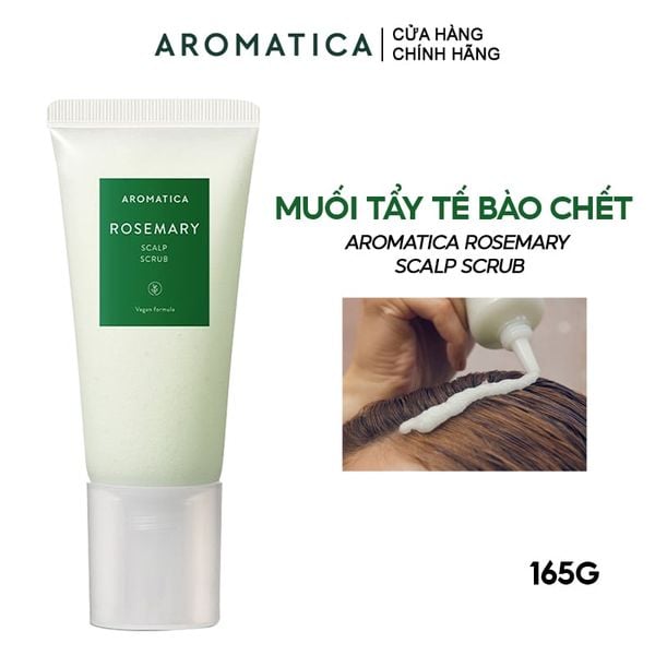  Muối Tẩy Tế Bào Chết Da Đầu Aromatica Rosemary Scalp Scrub 165g 