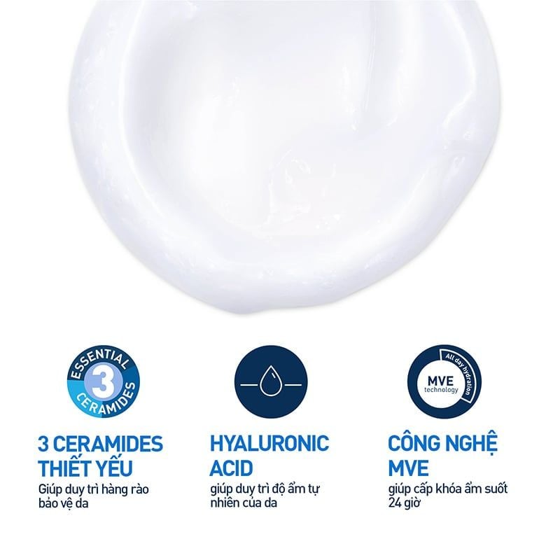 Sữa Rửa Mặt Cerave Dưỡng Ẩm, Làm Sạch Sâu Dành Cho Da Thường & Da Khô Developed With Dermatologists Hydrating Cleanser