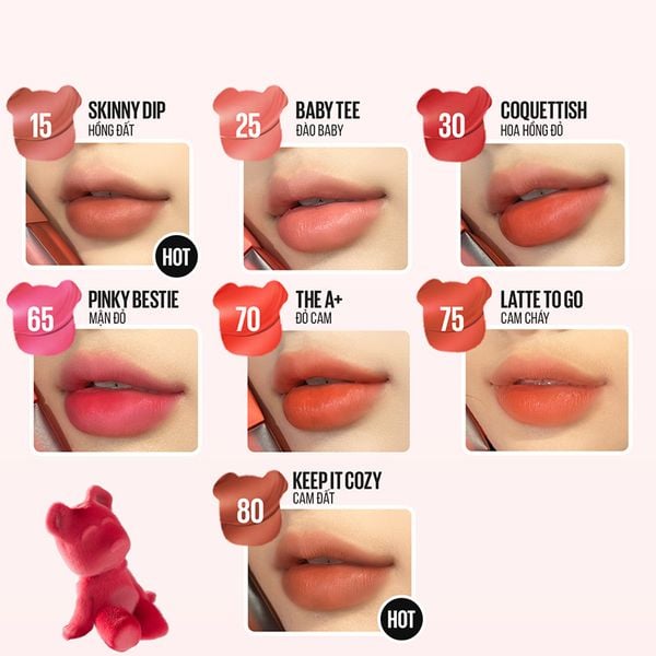  Son Kem Lì Bông Maybelline Bền Màu Superstay Teddy Tint 5ml 