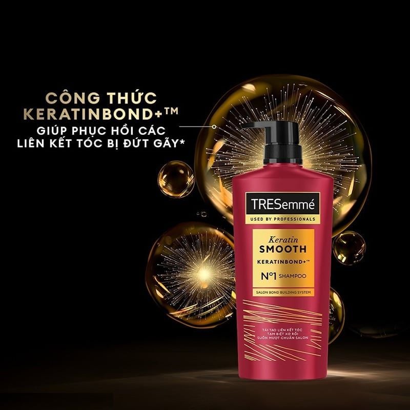 Dầu Gội Dưỡng Tóc Vào Nếp & Suôn Mượt TRESemmé Keratin Smooth Shampoo 640g