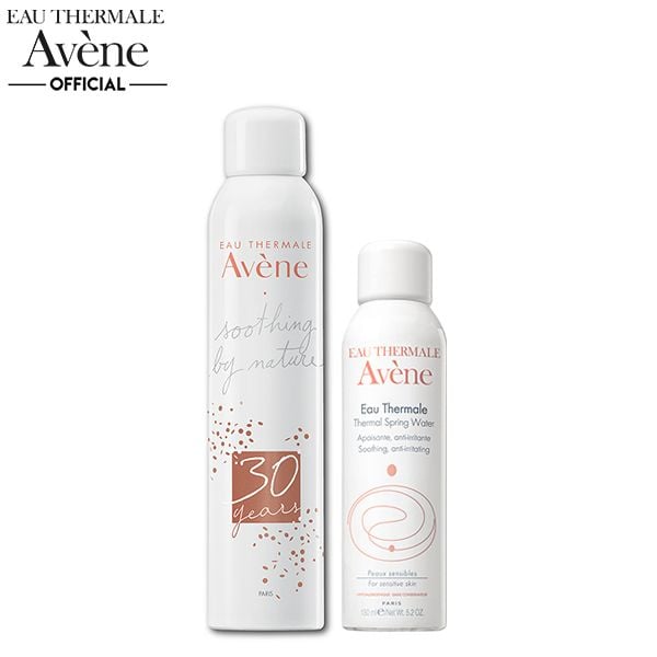 [Set 2 Chai 300ml + 150ml] Xịt Khoáng Làm Dịu, Hỗ Trợ Giảm Kích Ứng Da Avène Thermal Spring Water Set