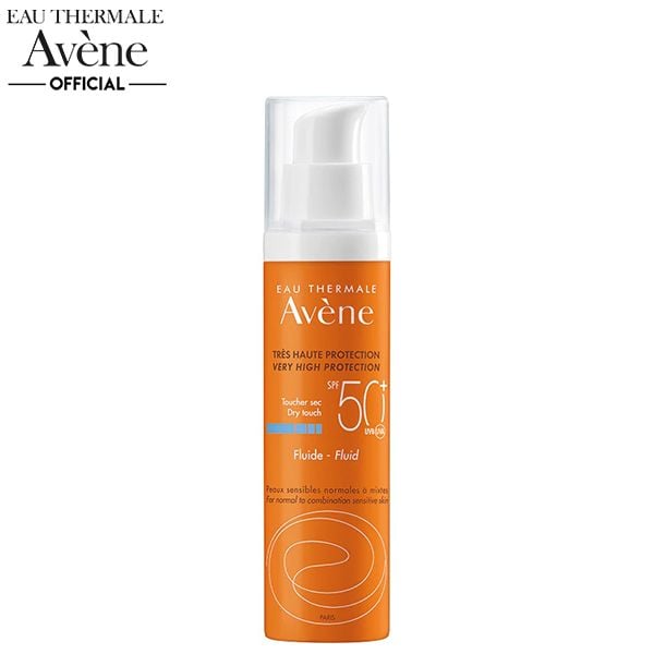 Kem Chống Nắng Avène Dành Cho Da Thường, Da Hỗn Hợp Very High Protection Fluid SPF50+ 50ml