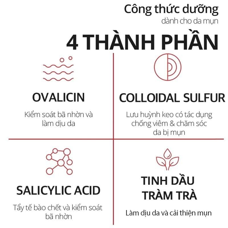 Nước Cân Bằng Dạng Gel B.O.M Hỗ Trợ Dưỡng Sáng Da Ngừa Mụn AC Red Free Toner 120ml