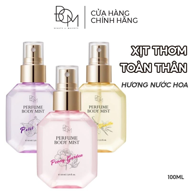 Xịt Thơm Toàn Thân B.O.M Hương Nước Hoa Perfume Body Mist 110ml