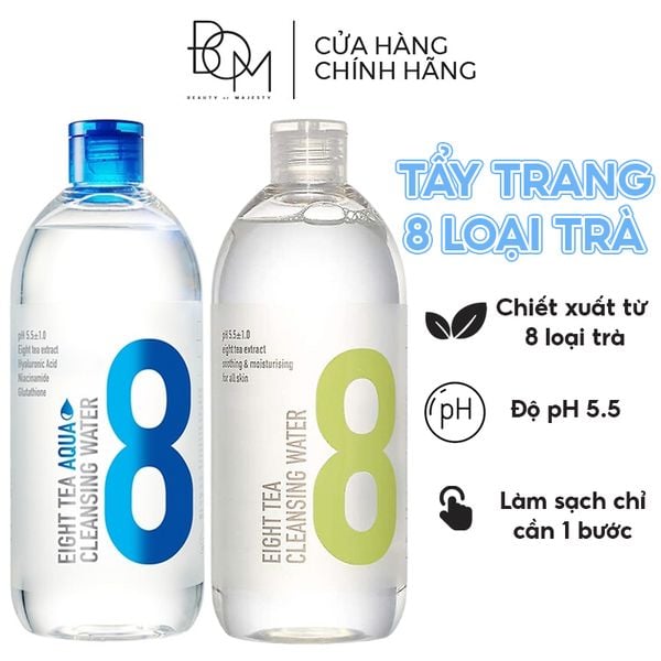 Nước Tẩy Trang Chiết Xuất 8 Loại Trà B.O.M Eight Tea Cleansing Water 500ml