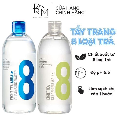 Nước Tẩy Trang B.O.M Chiết Xuất 8 Loại Trà Eight Tea Cleansing Water 500ml
