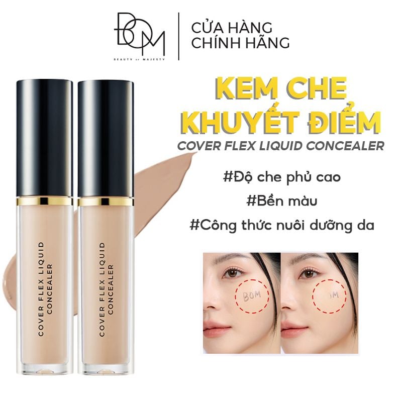 Kem Che Khuyết Điểm B.O.M Cover Flex Liquid Concealer 5.5g