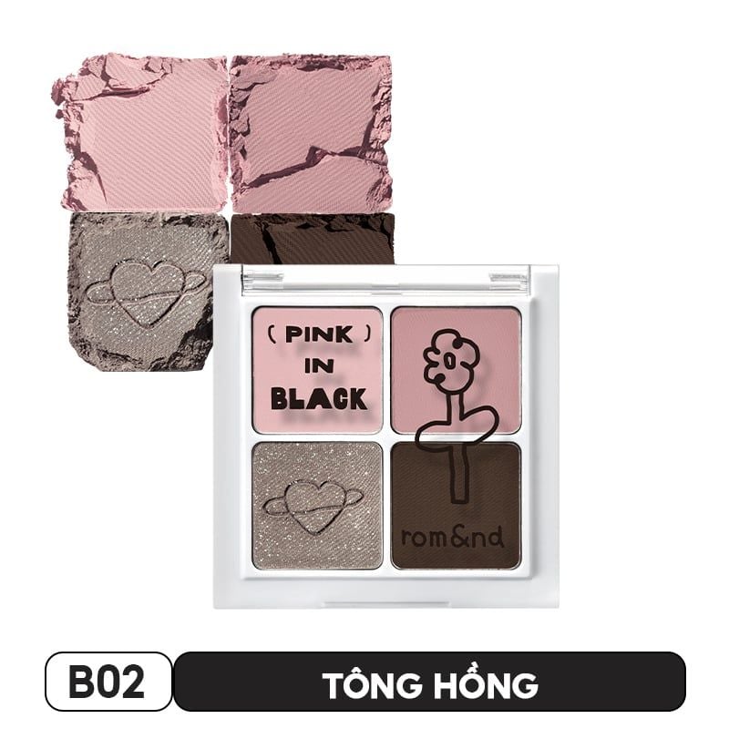 [NEW] Bảng Phấn Mắt 4 Ô Màu Romand Siêu Xinh Better Than Eyes 6.5g