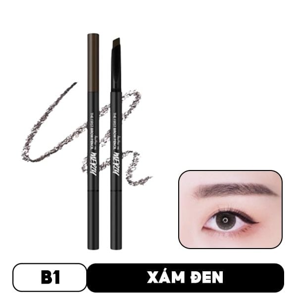 Chì Kẻ Mày Ngang Sắc Nét, Lâu Trôi Merzy The First Brow Pencil 0.3g