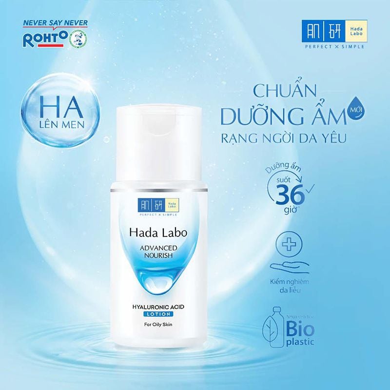 Nước Hoa Hồng Hada Labo Dưỡng Ẩm Dành Cho Da Dầu Advanced Nourish Hyaluronic Acid Lotion