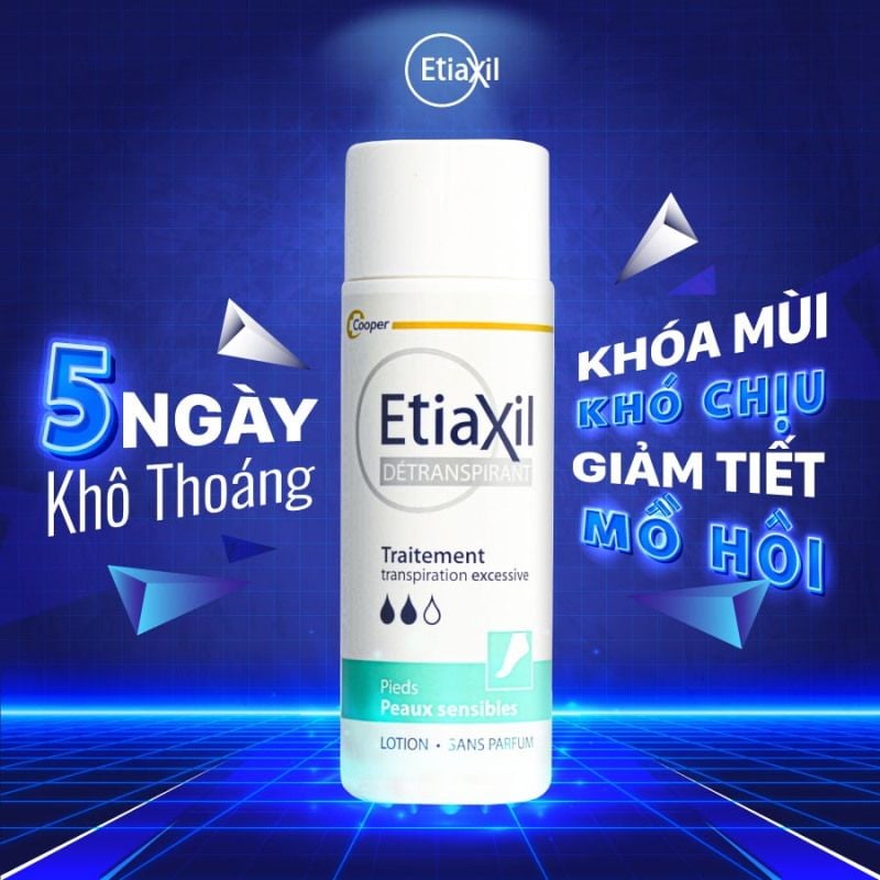 Khử Mùi, Hỗ Trợ Giảm Mồ Hôi Chân, Tay Etiaxil Unperspirant Lotion Treatment 100ml