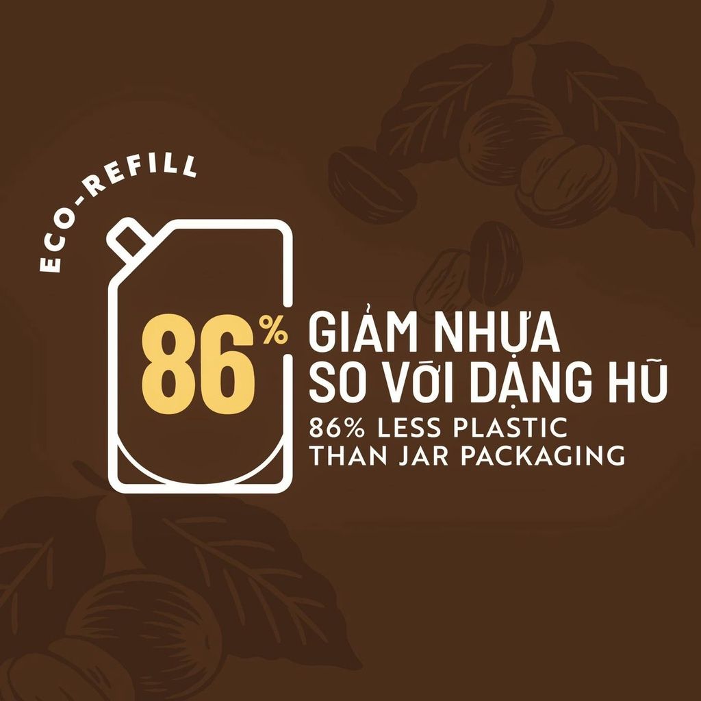 [Túi 600ml] Tẩy Da Chết Body Cocoon Làm Đều Màu Da Và Dưỡng Mịn Da Chiết Xuất Cà Phê Dak Lak Coffee Body Polish