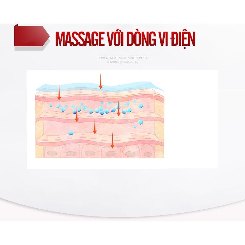 Máy Massage Chăm Sóc Da Mặt Đa Chức Năng K.Skin Vline Facial Massage Machine Red KD817
