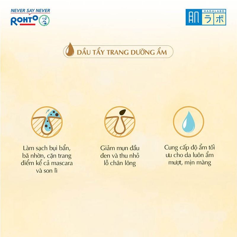 Dầu Tẩy Trang Hada Labo Dưỡng Ẩm Gokujyun Oil Cleansing 200ml