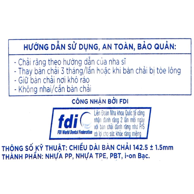 Bàn Chải Đánh Răng P/S Trẻ Em 2 - 6 Tuổi