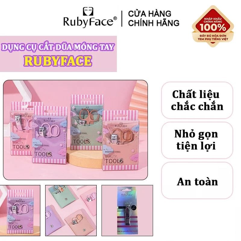 [NHẬP KHẨU] Dụng Cụ Cắt Dũa Móng Tay Đa Năng, Tiện Lợi RubyFace Manicure - Màu Ngẫu Nhiên