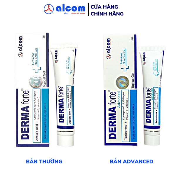  Gel Derma Forte Topical Gel 15g Hỗ Trợ Giảm Mụn, Giảm Thâm 15g 