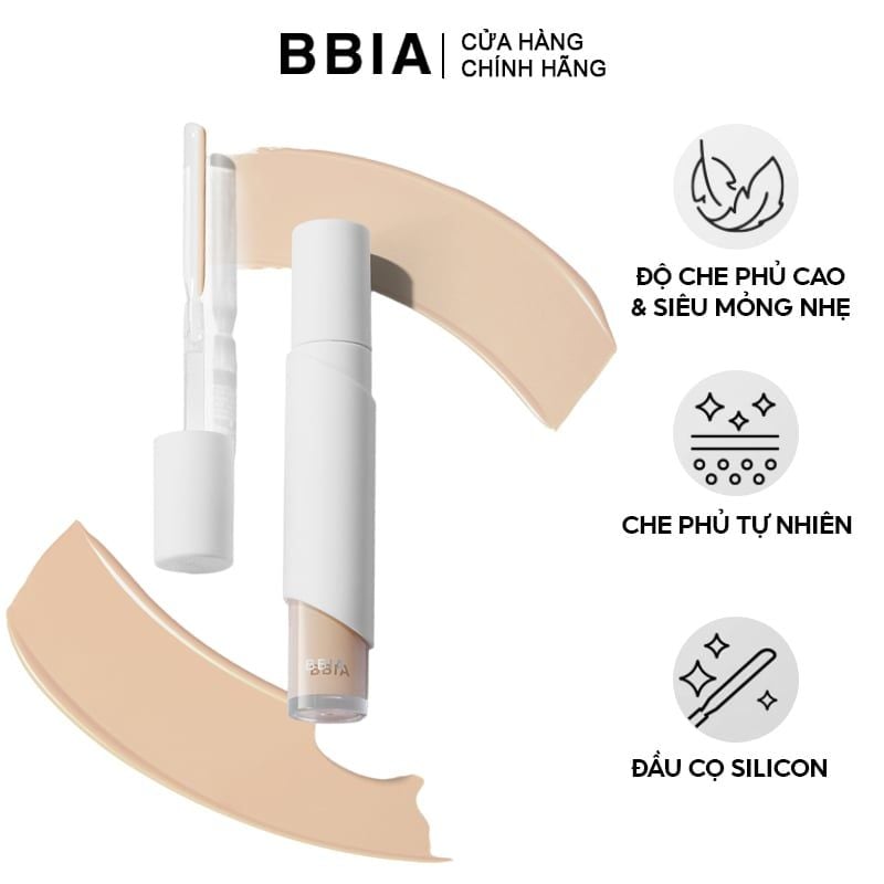 Kem Che Khuyết Điểm Mỏng Nhẹ, Bền Màu Bbia Eau Stay Concealer 8.5g