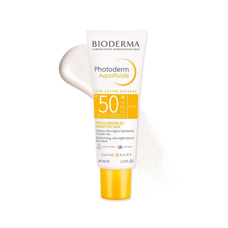 Kem Chống Nắng Hóa Học Bioderma Kiểm Soát Dầu, Không Màu Photoderm Aquafluide SPF50+/PA++++ 40ml