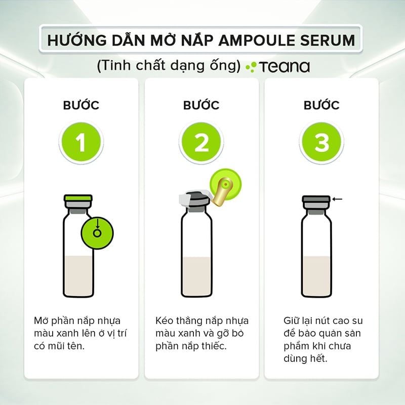 Serum Teana Hỗ Trợ Phục Hồi Da, Giảm Mụn Teana Super Peptides Antiredness Aid Kit