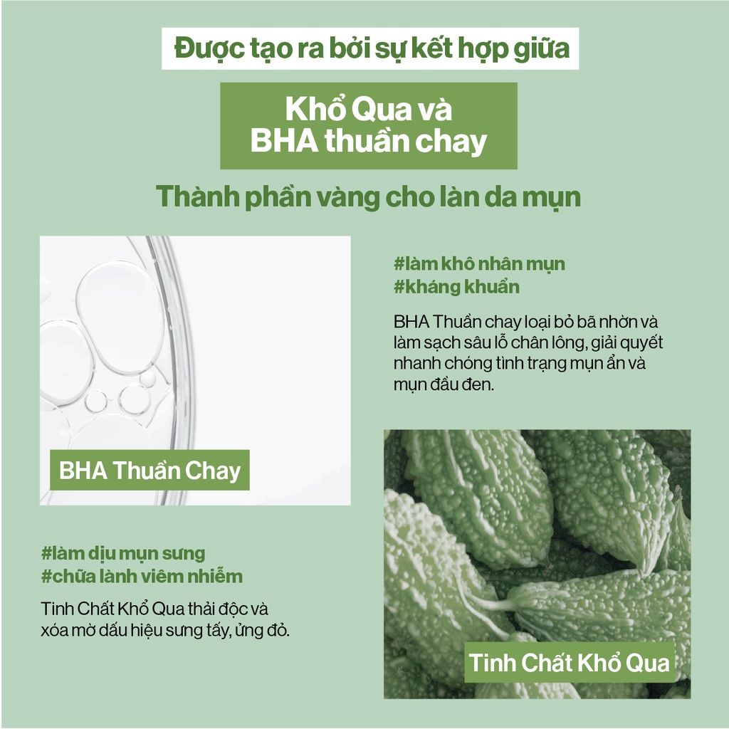 Sữa Rửa Mặt Gilaa Làm Sạch Da Hỗ Trợ Giảm Mụn Chiết Xuất Khổ Qua Và BHA Plant Serum Cleanser Bitter Melon + BHA 160g