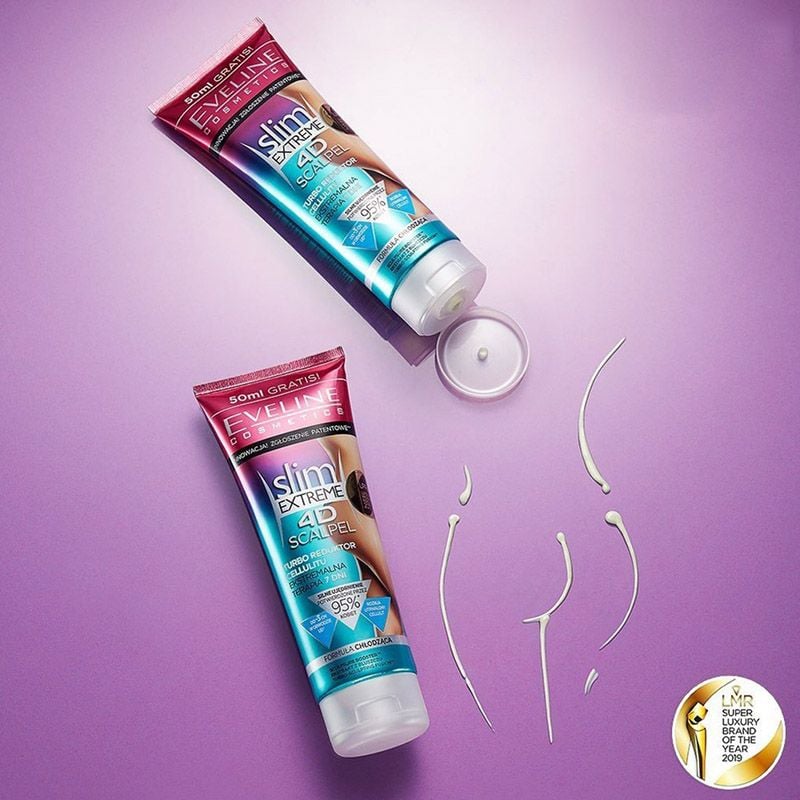 Gel Tan Mỡ  Eveline Cosmetics Căng Da Cấp Tốc Slim Extreme 4D Scalpel Turbo Cellulite Reductor 250ml