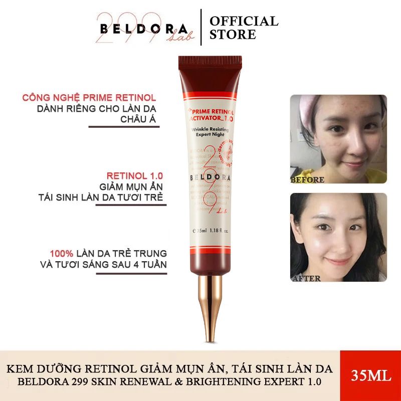 Kem Dưỡng Beldora 299 Skin Renewal & Brightening Expert 1.0 35ml – THẾ GIỚI  SKINFOOD