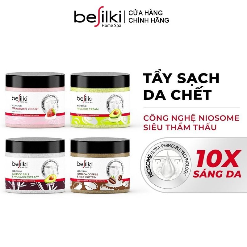 Tẩy Tế Bào Chết Toàn Thân Besilki Làm Sáng Da Home Spa Body Scrub
