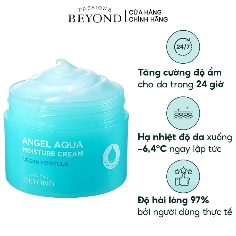 Kem Dưỡng Ẩm Beyond Thuần Chay Làm Dịu Da Angel Aqua Moisture Cream 150ml