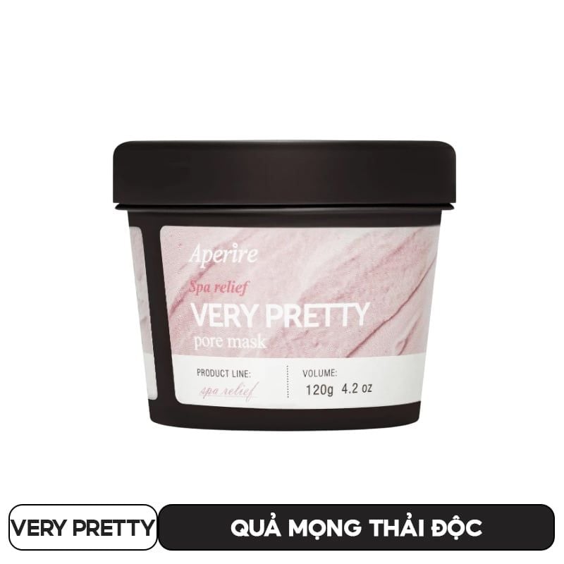 Mặt Nạ Đất Sét Cải Thiện Lỗ Chân Lông, Kiểm Soát Dầu, Làm Dịu Da Aperire Spa Relief Pore Mask 120g