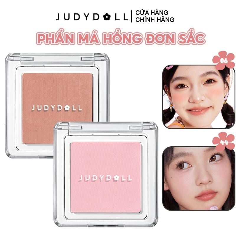 Phấn Má Hồng Đơn Sắc Lên Màu Chuẩn Judydoll Blush Powder
