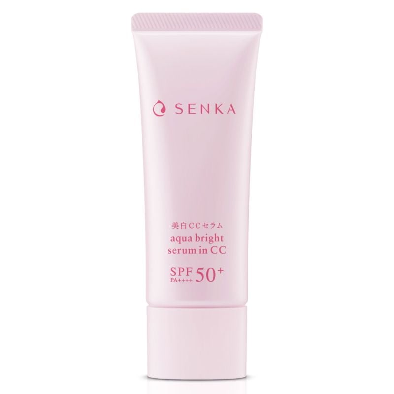 Serum Chống Nắng Senka Nâng Tông, Hỗ Trợ Dưỡng Trắng Da Aqua Bright Serum In CC SPF50+/PA++++ 40g