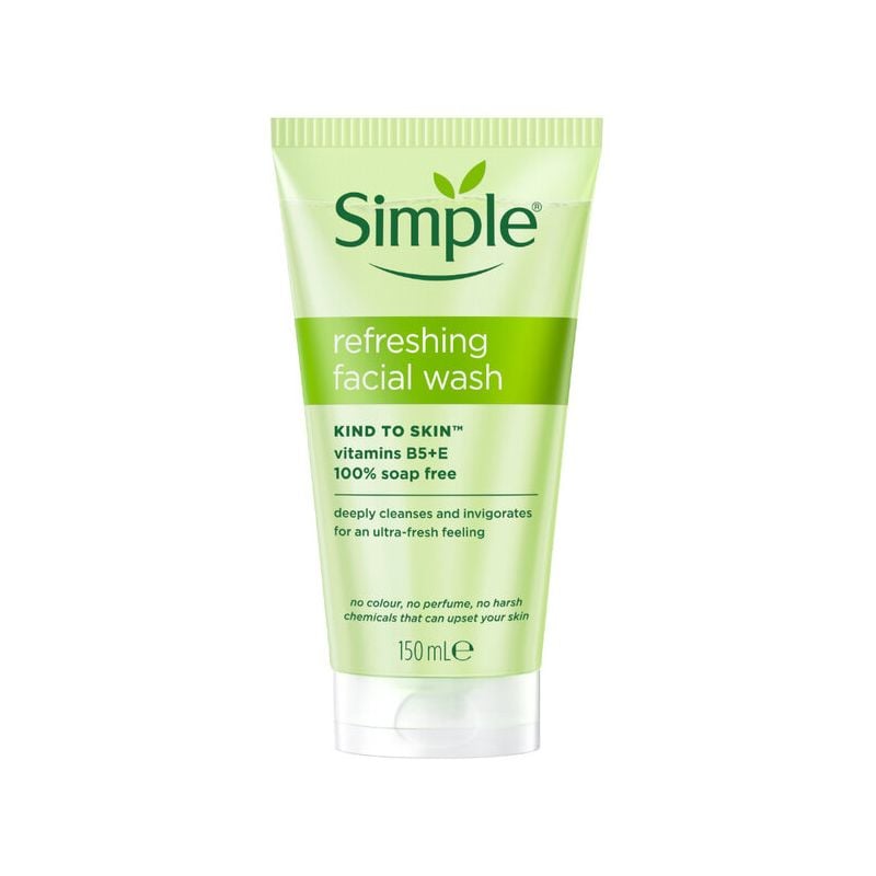 Sữa Rửa Mặt Simple Dịu Nhẹ, Dành Cho Da Nhạy Cảm Refreshing Facial Wash 150ml