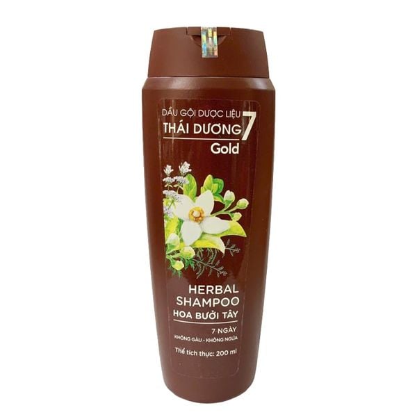  Dầu Gội Dược Liệu Thái Dương 7 Hoa Bưởi Tây 200ml 