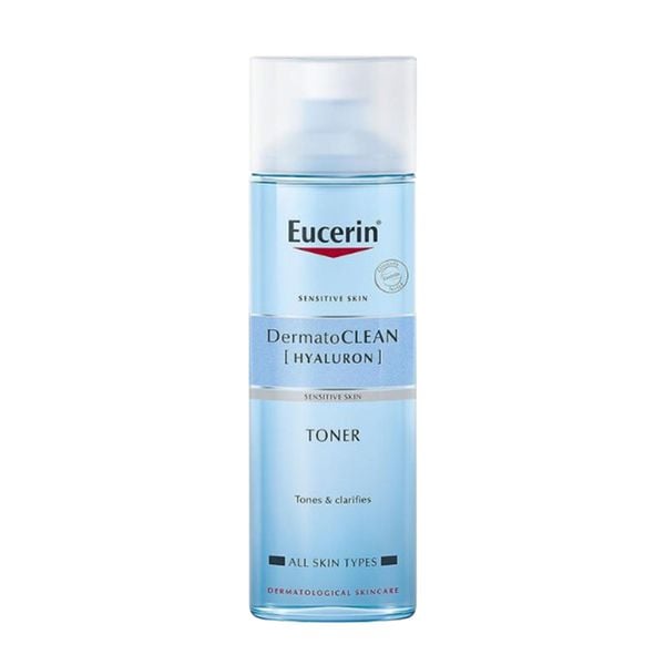  Nước Hoa Hồng Cân Bằng Da Eucerin Sensitive Skin Dermatoclean Hyaluron Toner 200ml 