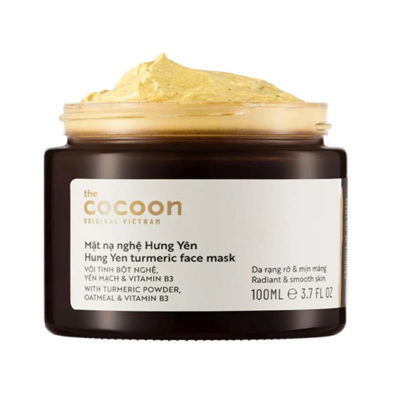 Mặt Nạ Rửa Chiết Xuất Nghệ Hưng Yên Cocoon Turmeric Face Mask