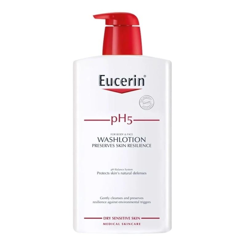 Sữa Tắm Eucerin Làm Sạch Da Mặt Và Toàn Thân Cho Da Nhạy Cảm pH5 WashLotion